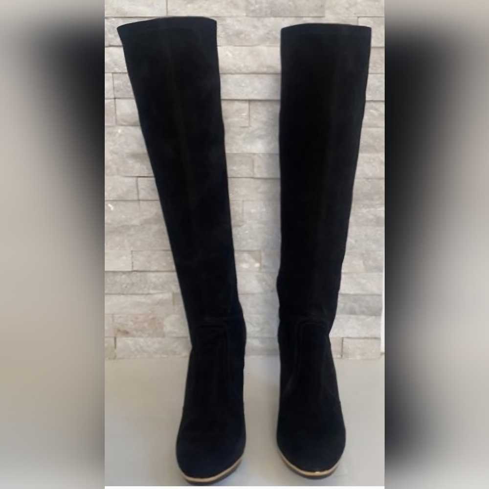 Tory Burch Black Knee-High Boots